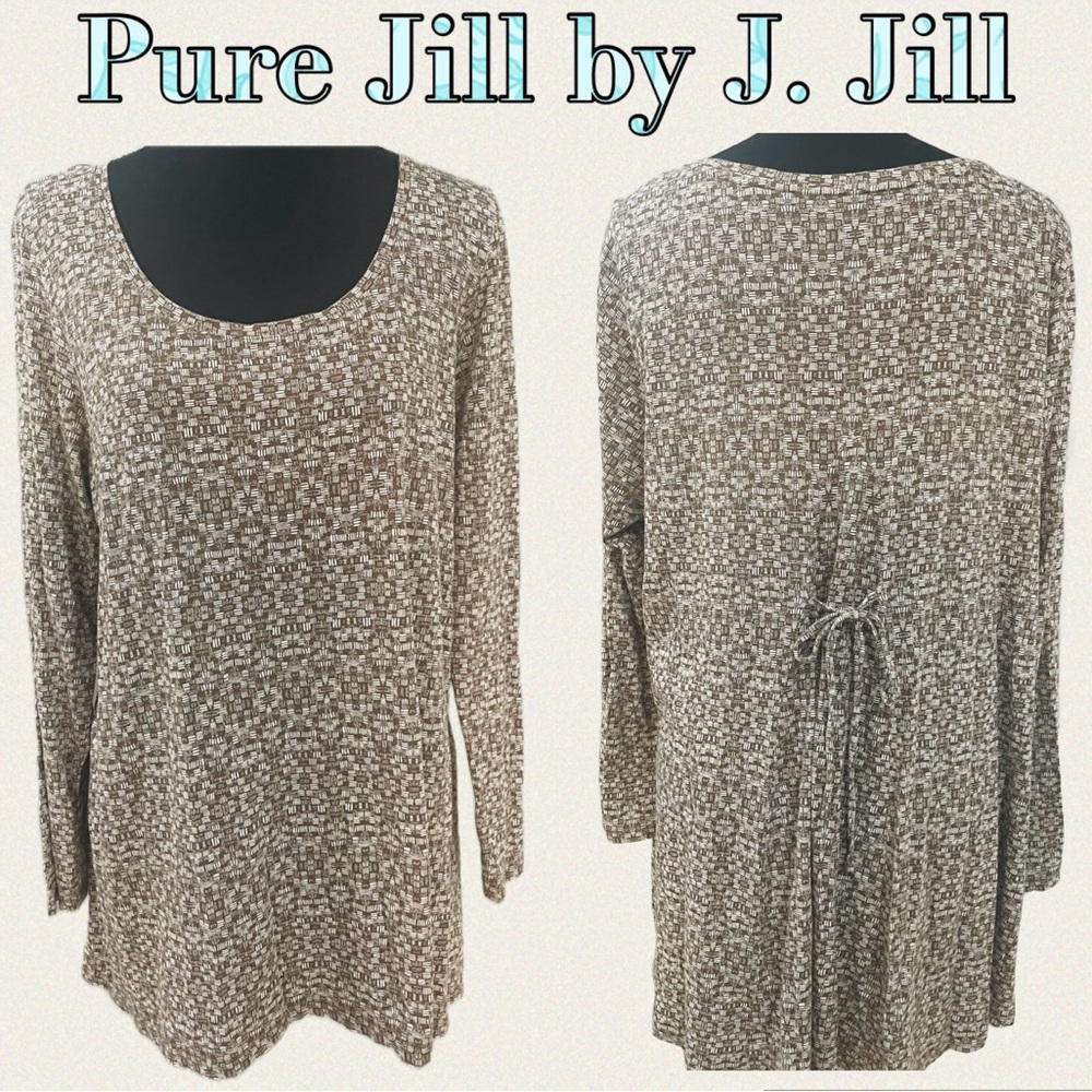 Pure Jill 🔅 Pima Cotten Back-Tie Tunic